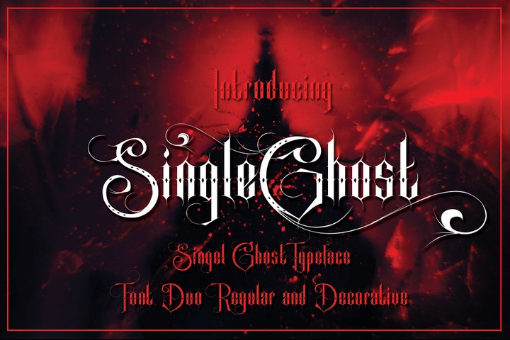 Example font Single Ghost #1